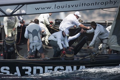 19 05 2010 - La Maddalena (ITA, Sardinia) Louis Vuitton Trophy - BMW ORACLE Racing - Training