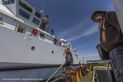 Al Azizi first sea trial - H2X boatyard - Oceanographjic research ship - La Ciotat (FRA,13) - 26 05 2014