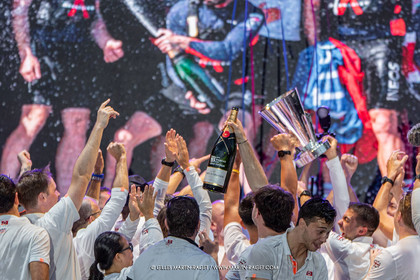 04 10 2024, Barcelona (ESP), 37th America's Cup, Louis Vuitton Cup Final, Race Day 7 , Prizegiving