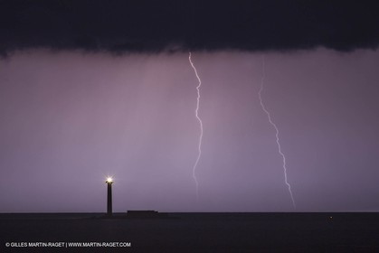 Thunderstorm over Planier island lighthouse - Marseille (FRA,13) - 18 06 2014