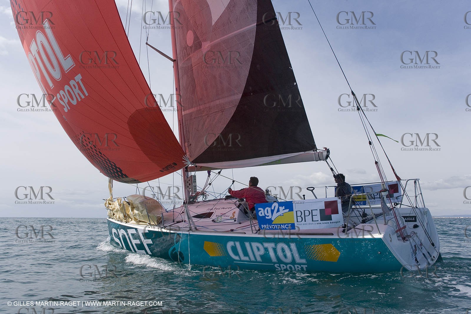 27 03 08- La Grande Motte- (FRA,34) Transat AG2R 2008- Jean-Paul Mouren- Laurent Pellecuer