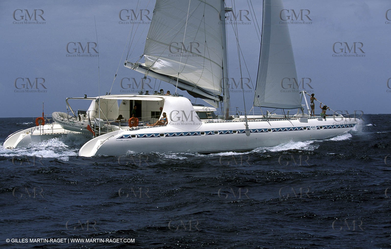 Cruising multihull sailing