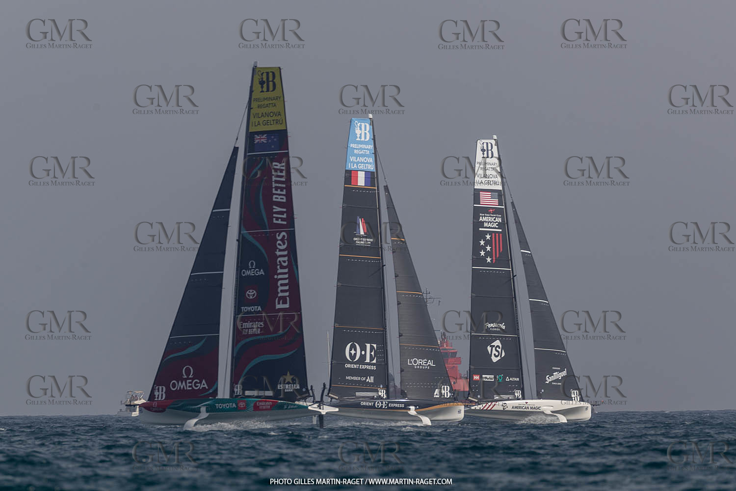 15 09 2023, Vilanova i La Geltru (ESP), 37th America's Cup, Preliminary Regatta N° 1, Race Day 3