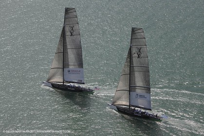 29 01 2009 - Auckland (NZL) - Louis Vuitton Pacific Series - BMW ORACLE Racing - Training