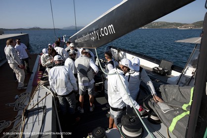 18 05 2010 - La Maddalena (ITA, Sardinia) Louis Vuitton Trophy - BMW ORACLE Racing - Training