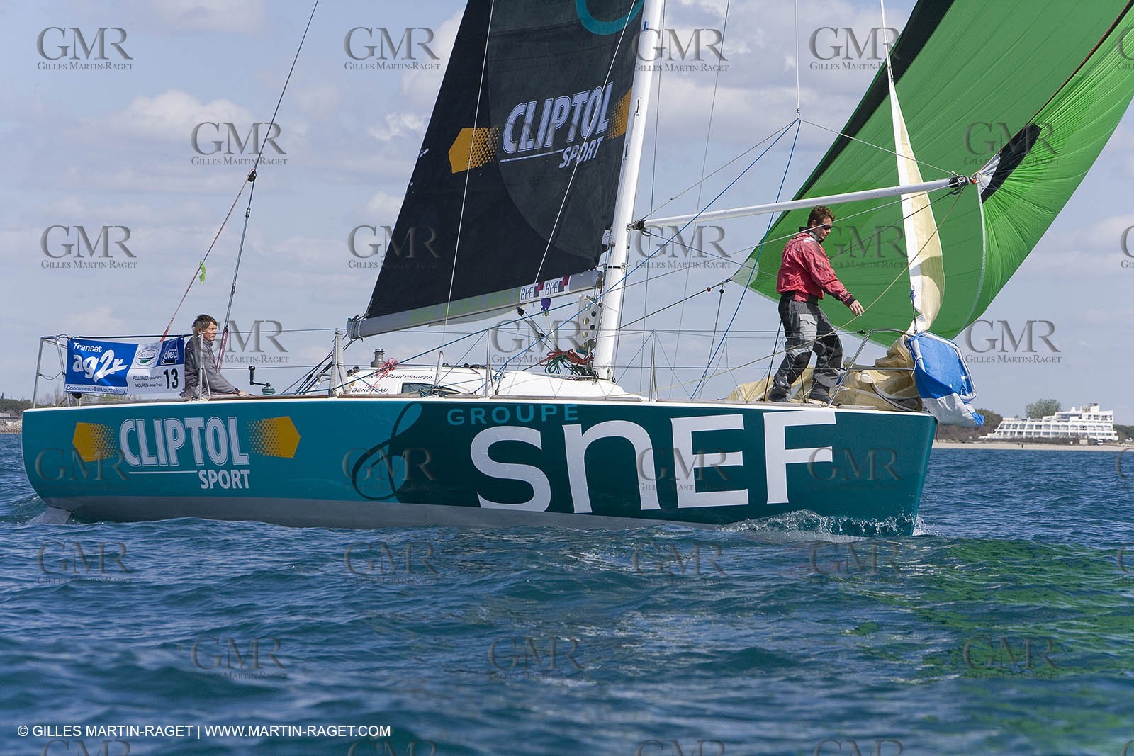 27 03 08- La Grande Motte- (FRA,34) Transat AG2R 2008- Jean-Paul Mouren- Laurent Pellecuer