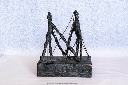 Oeuvre de Germaine Richier, La Lutte, 1946, Epreuve d'exposition