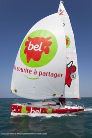 13 03 2010 - La Grande Motte   Port Camargue (FRA) - Groupe Bel - Entraînement Kito de Pavant   Sébastien Audigane en vue de la Transat AG2R 2010