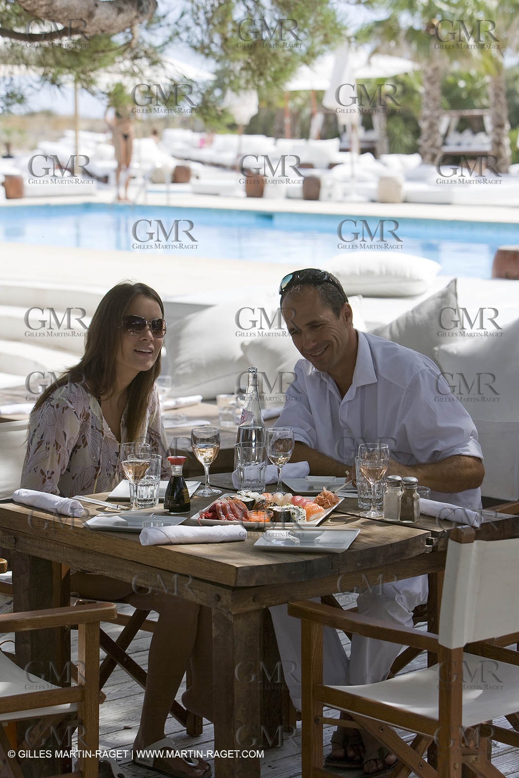 06 09 2007 - Saint Tropez (FRA, 83) - Superyachts - Motoryachts - Mangusta 92 Triple Fun in Saint Tropez - At Nikki Beach Club 55 at Pampelonne Beach