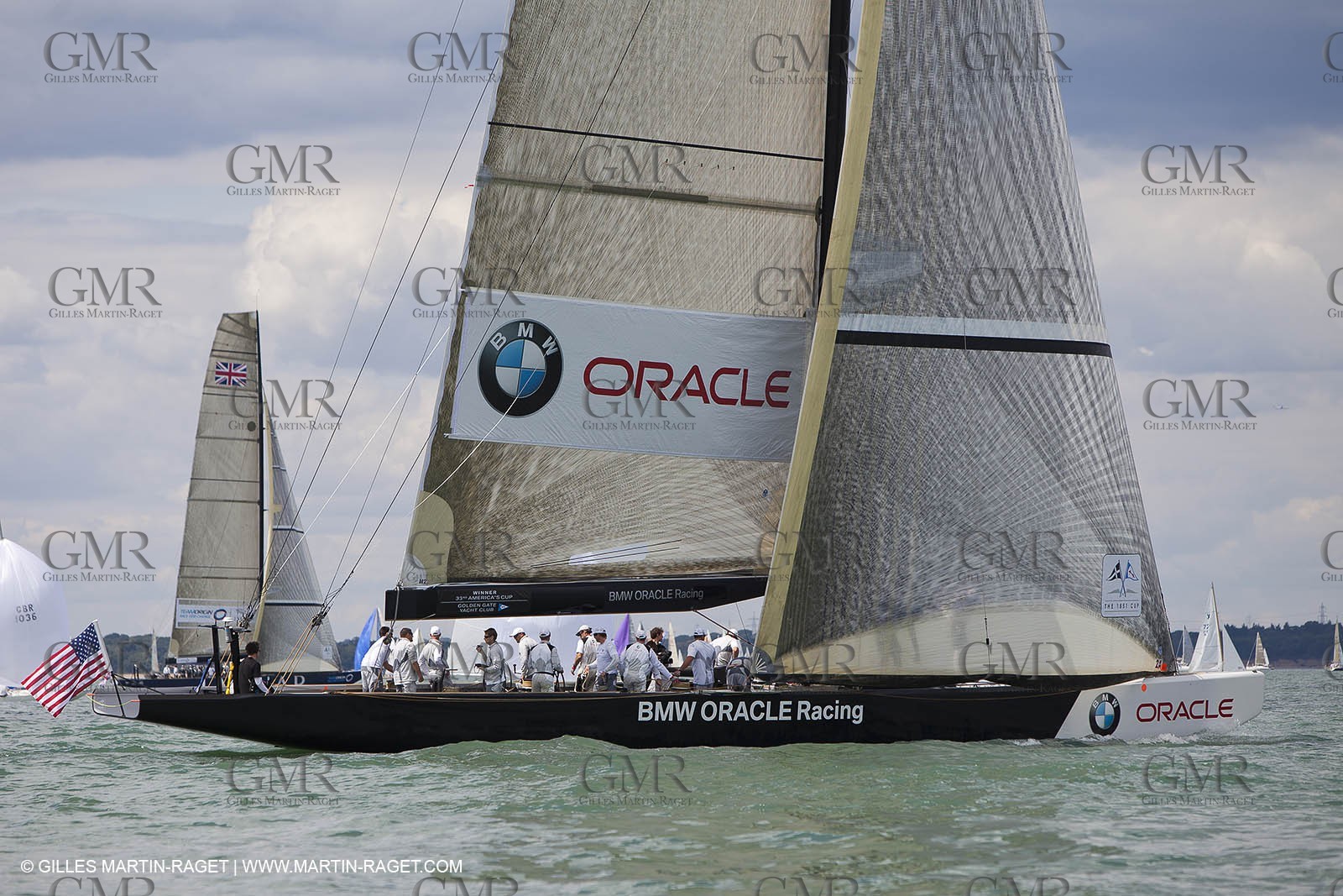02 08 2010 - Cowes (UK, IOW) - The 1851 Cup -  BMW ORACLE Racing - Training Day.