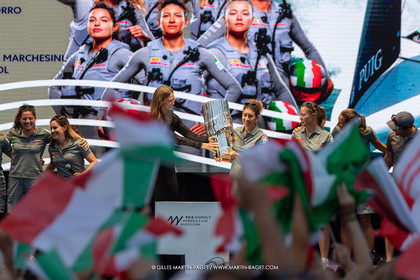 13 10 2024, Barcelona (ESP), Louis Vuitton 37th America's Cup, Final Match, Race Day 2, Puig Women America's Cup Prizegving