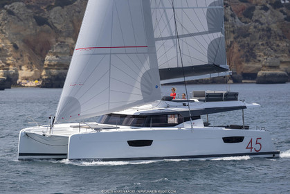 08 07 2019, Lagos (Portugal), Chantier Fountaine-Pajot, Fountaine-Pajot 45