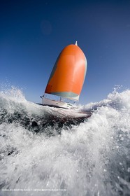 Crusing monohull sailing