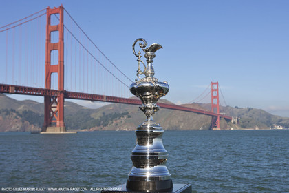 04 01 2011 - San Francisco (USA, CA) - 34th America's Cup - The America's Cup in San Francisco - Golden Gate Bridge