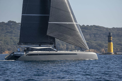 16 02 2019, Porquerolles (FRA,83), Gunboat 68 sail testing  3