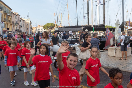 05 10 2023, Saint-Tropez (FRA,83), Les Voiles de Saint-Tropez 2023, Race Day 5, Défilé des minots de St Tropez