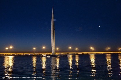 10 02 2010 - Valencia (ESP) - 33rd America's Cup - BMW ORACLE Racing - Day 3, Dock out