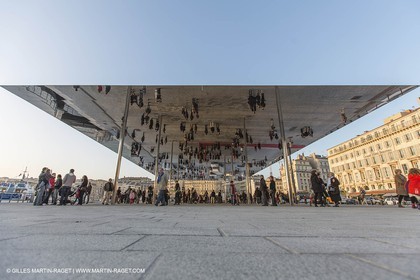 02 02 2013,  Marseille, FRA, 13, Inauguration de l'ombrière et du Vieux Port semi-piétonnier
