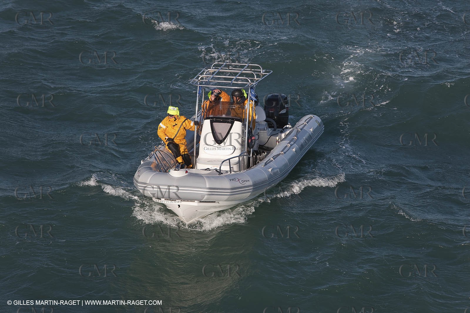 21 12 2008 - Port Saint Louis du Rhône (South of France) - The Hydroptere just after its capsize when trying to beat the overall sailing speed record