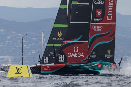 18 10 2024, Barcelona (ESP), Louis Vuitton 37th America's Cup, Final Match, Race Day 5, Race 8