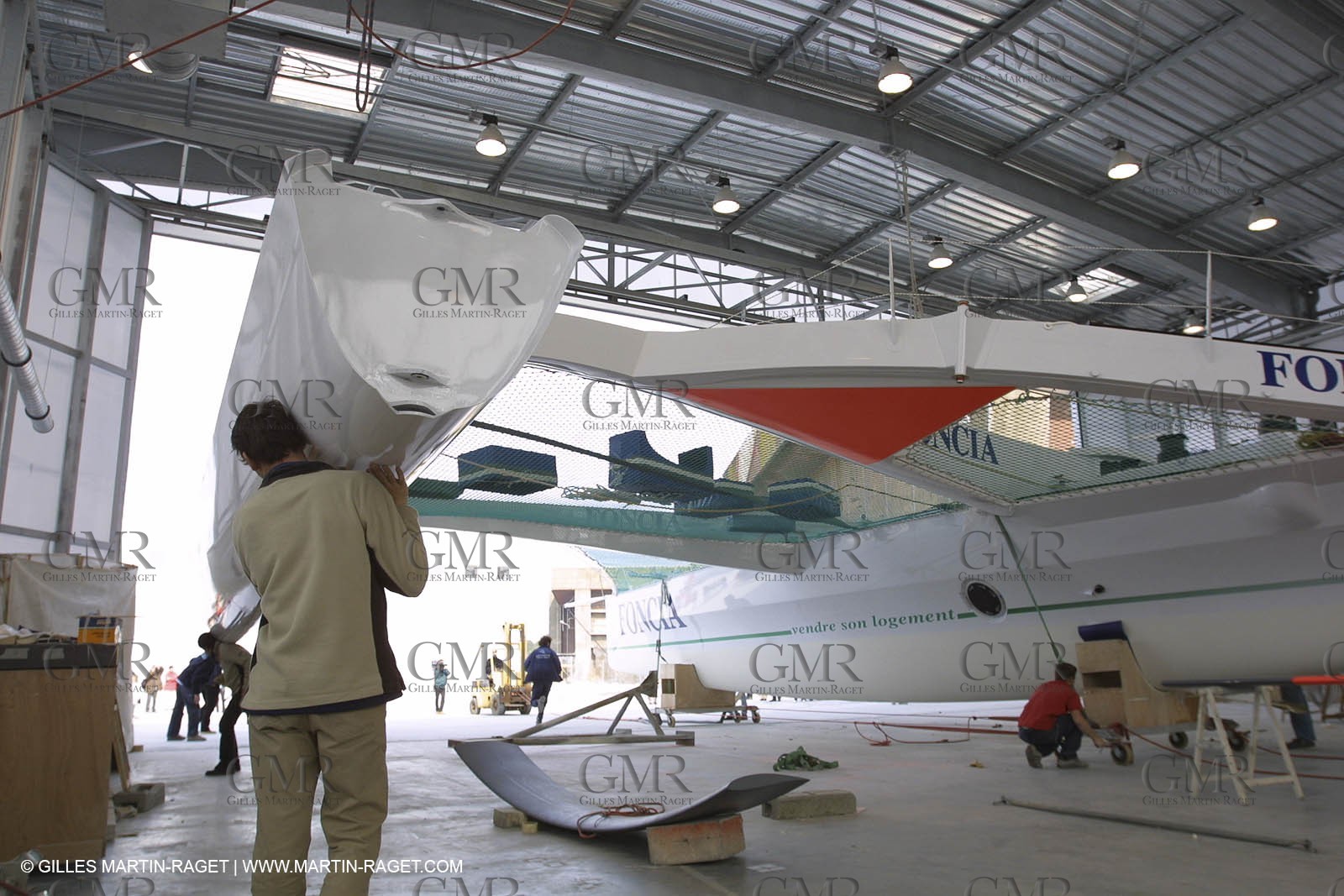 ORMA 60' Trimaran Foncia 2 - Alain Gauthier - Boat building - Boat yard