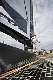 08 02 2010 - Valencia (ESP) - 33rd America's Cup - BMW ORACLE Racing - Day off 1 - Getting the yacht ready