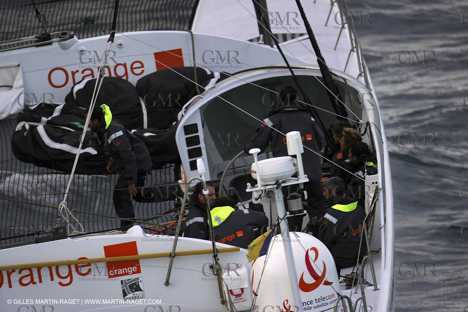 Orange II - 2004 Mediterranée Record - Start off Marseilles