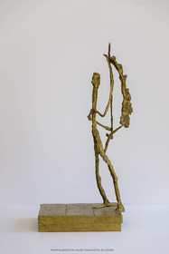 05 08 2019, Marseille (FRA,13), Oeuvre de Germaine Richier, Don Quichotte à l'aile de moulin, 1949, Bronze naturel nettoyé, Epreuve d'exposition, Fondeur L. Thinot, Paris, 56,5 x 31 x 29 cm, Collection famille Germaine Richier