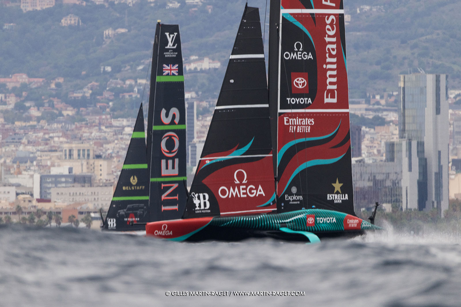 18 10 2024, Barcelona (ESP), Louis Vuitton 37th America's Cup, Final Match, Race Day 5, Race 8