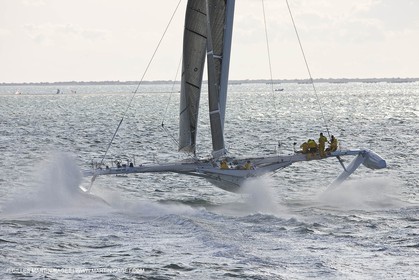 03 10 2008 - Fos   mer (FRA, 13) - L'Hydroptère - Tentative de record de vitesse