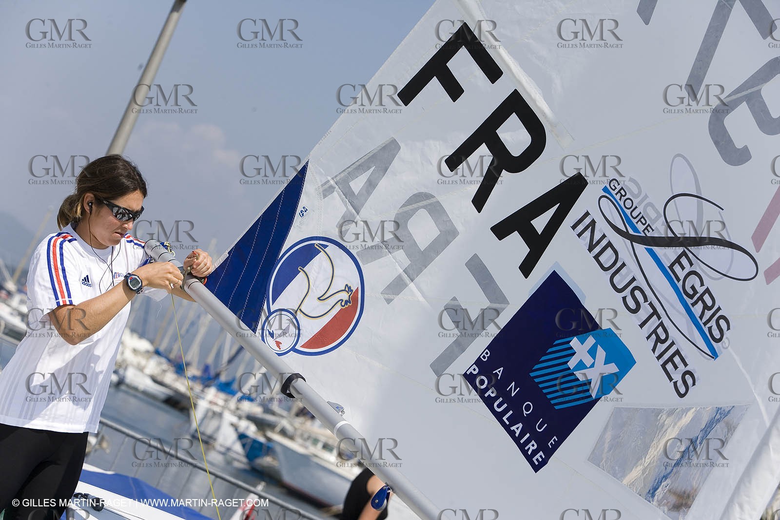 23 04 2007 - 2007 Semaine Olympique Française - Hyères (South of France) - Day 2 - Team France - Laser Radial - de Turckheim Sophie
