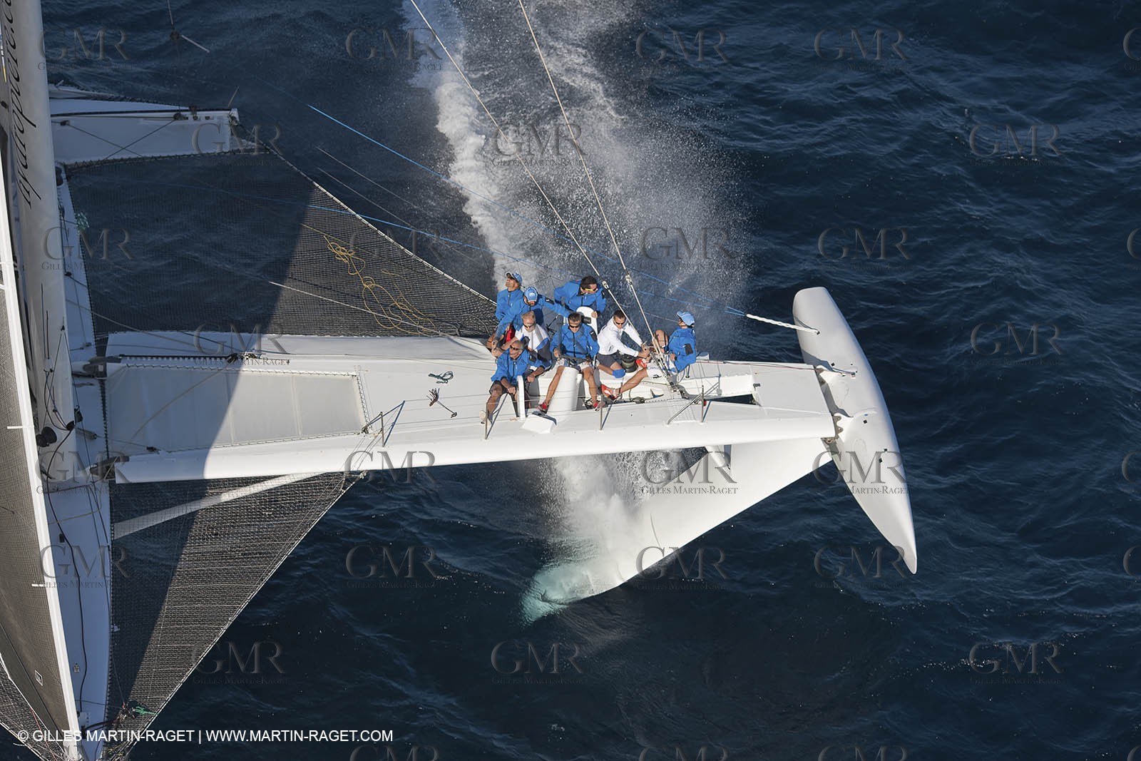 05 09 2009 - Hyères (FRA, 83) Hydroptère beat the overal sailing speed record with a run at 51,36 knts ( subjet to ratification by WSSRC)