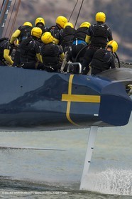 23 07 2013 - San Francisco (USA,CA) - 34th America's Cup - Artemis Racing Big Blue, trial day  2