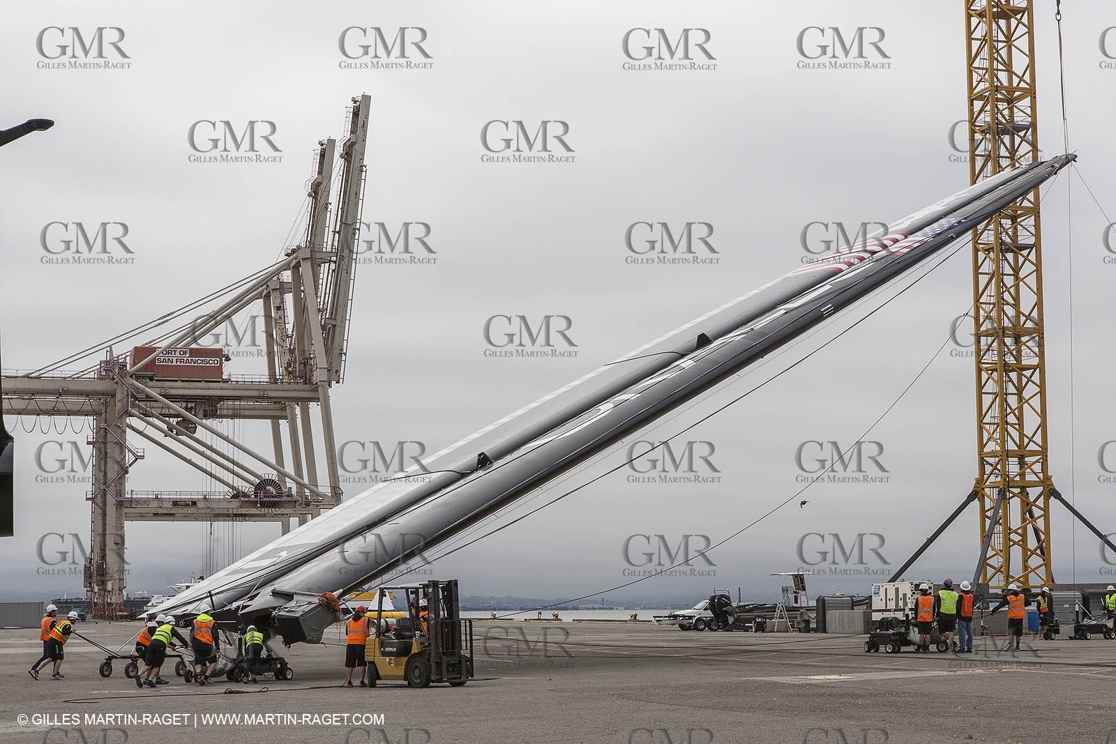 06 06 2013 - San Francisco (USA,CA) - 34th America's Cup - Launching the Defender at ORACLE Team USA