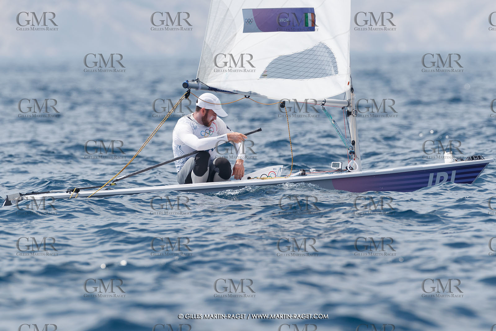 07 08 2024, Marseille (FRA), Paris 2024 Olympic Games, Sailing, Race Day 10, ILCA Medals races