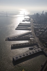 05 01 2011 - San Francisco (USA, CA) - 34th America's Cup - San Francisco waterfront - Piers 27-29 (triangle shape)