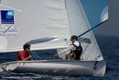 22 04 2007 - Semaine Olympique Française 2007 - Hyères - Jour 1 - Team France - 470 Homme - Bonnaud Romain et Benjamin