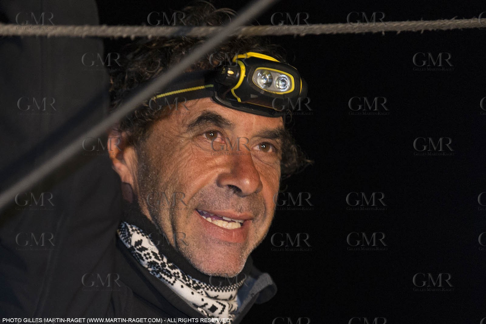 30 03 2015, Barcelona (ESP), Barcelona World Race 2014-15, Neutrogena (Guillermo Altadill, José Muñoz) arrival in 2nd place.