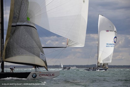 02 08 2010 - Cowes (UK, IOW) 1851 Cup -  BMW ORACLE Racing - Training Day.