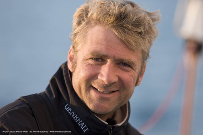 27 09 2008 - Lorient (FRA, 56) - A bord de Generali avec Yann Eliès - Préparation Vendée Globe 2008