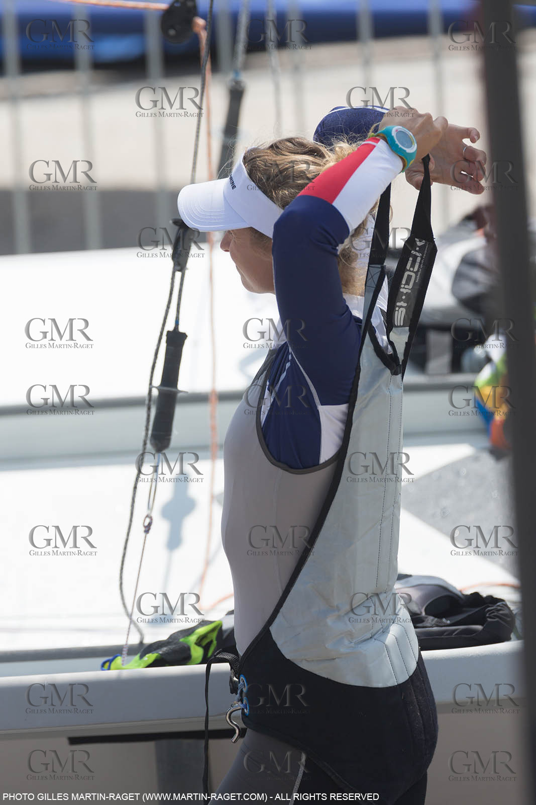 16 08 2016, Rio de Janeiro (BRA), 2016 Olympic Games, Sailing, Sarah Steyaert, Aude Compan