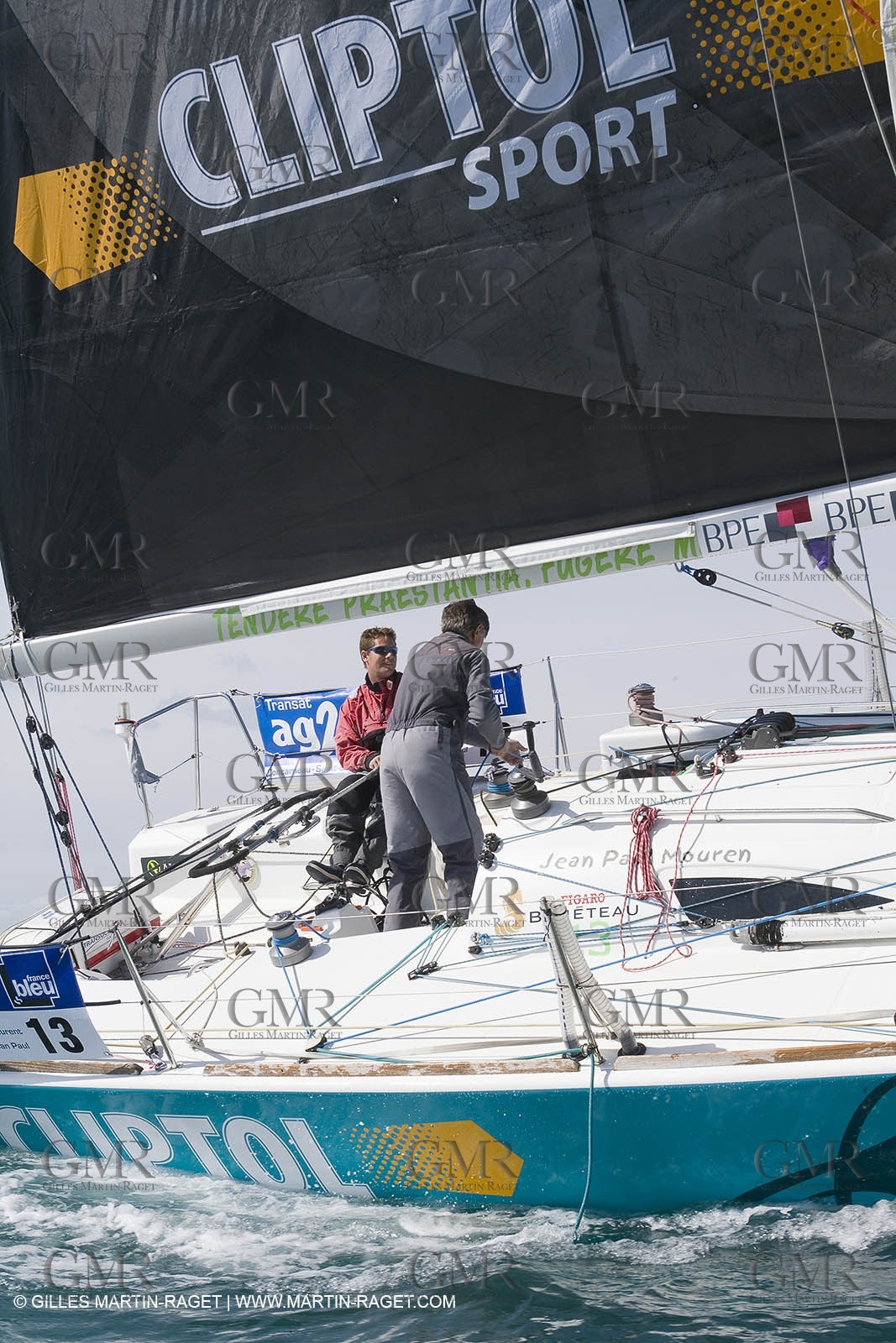 27 03 08- La Grande Motte- (FRA,34) Transat AG2R 2008- Jean-Paul Mouren- Laurent Pellecuer