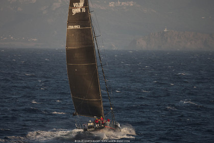 09 10 2017, Calvi (FRA,20), VOR 70 Babsy, Tentative de record autour de la Corse à la voile, skipper Franck Cammas