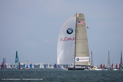 02 08 2010 - Cowes (UK, IOW) 1851 Cup -  BMW ORACLE Racing - Training Day.