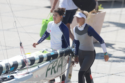 16 08 2016, Rio de Janeiro (BRA), 2016 Olympic Games, Sailing, Sarah Steyaert, Aude Compan