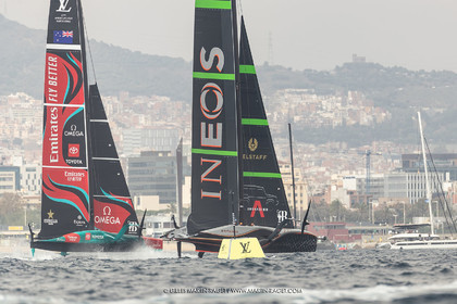 14 10 2024, Barcelona (ESP), Louis Vuitton 37th America's Cup, Final Match, Race Day 3, Raace 4