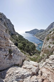 27 03 2009 - Marseille (FRA, 13) - Les Calanques - Morgiou - GR Luminy- Morgiou, passage délicat