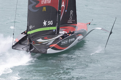 10 12 2020 - Auckland (NZL) - 36th America's Cup - Practice Sessions - Day 2 - Emirates Team New Zealand