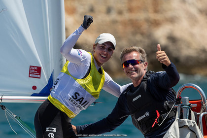 15 07 2023, Marseille (FRA), Paris 2024 Olympic Games Sailing Test Event, Day 6, Ilca 6 Medal race