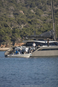 16 02 2019, Porquerolles (FRA,83), Gunboat 68 sail testing  3